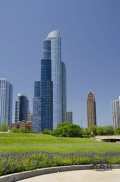Illinois, Chicago. Modern city skyline