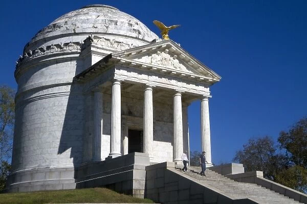 The Illinois Memorial located within the National Military Park in Vicksburg, Mississippi, USA
