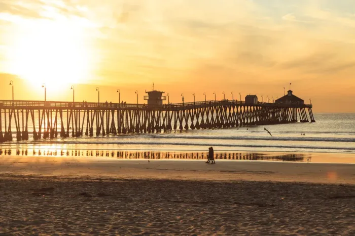 Framed Print : Imperial Beach Pier at Twilight, San Diego, Southern CA, USA Framed Print : Imperial Beach Pier at Twilight, San Diego, Southern CA, USA