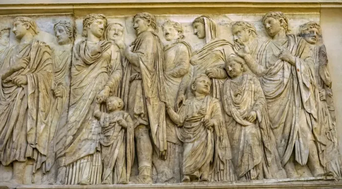 Framed Print : Imperial Family Statue Ara Pacis Altar of Augustus Peace, Rome, Italy Framed Print : Imperial Family Statue Ara Pacis Altar of Augustus Peace, Rome, Italy