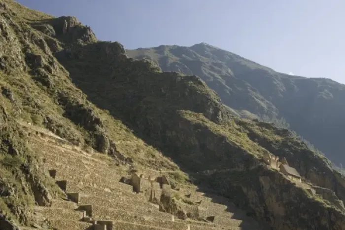 Framed Print : Inca ruins of Ollantaytambo, Peru, South America