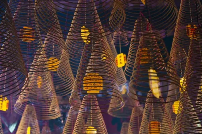 Framed Print : Incense at a Chinese temple