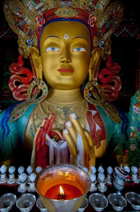 Framed Print : India, Jammu & Kashmir, Ladakh, Leh, the two story high Maitreya Buddha at Thiksey Framed Print : India, Jammu & Kashmir, Ladakh, Leh, the two story high Maitreya Buddha at Thiksey