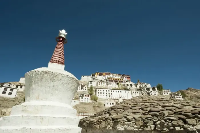 Framed Print : India, Ladakh, Thiksey, Thiksey Gompa (Monastery) on hill in a typical Ladakhi style Framed Print : India, Ladakh, Thiksey, Thiksey Gompa (Monastery) on hill in a typical Ladakhi style