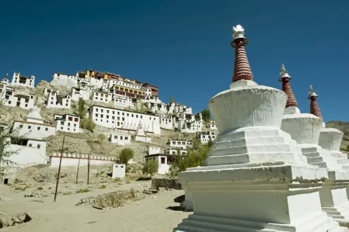 Framed Print : India, Ladakh, Thiksey, Thiksey Gompa (Monastery) on hill in a typical Ladakhi style Framed Print : India, Ladakh, Thiksey, Thiksey Gompa (Monastery) on hill in a typical Ladakhi style