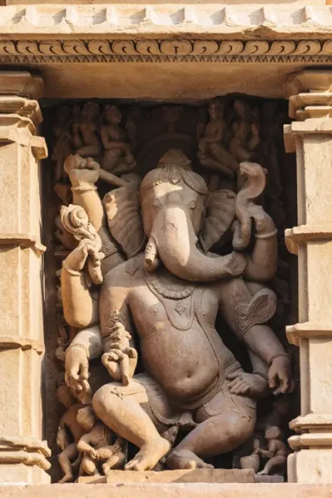 Framed Print : India, Madhya Pradesh, Chhatarpur District, Khajuraho, Ganesha statue Framed Print : India, Madhya Pradesh, Chhatarpur District, Khajuraho, Ganesha statue