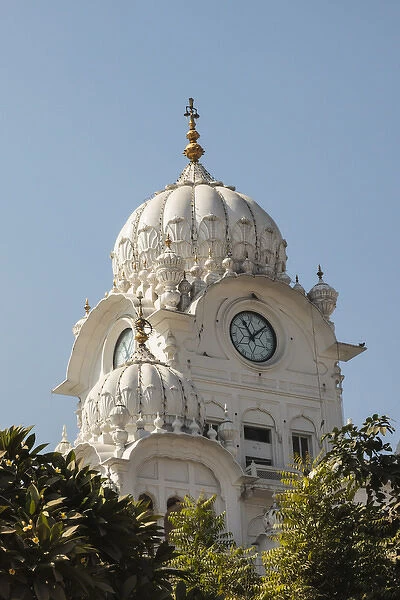 India, Punjac, Amritsar. Close-up view of a dome over entrance to the Golden Temple