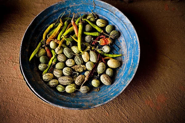 India, Rajasthan. Bowl with vegetables. Credit as: Jim Nilsen  /  Jaynes Gallery  /  DanitaDelimont