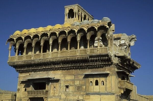 India, Rajasthan, Jaisalmer. Salim Singh-ki haveli, 17th c. merchants mansion