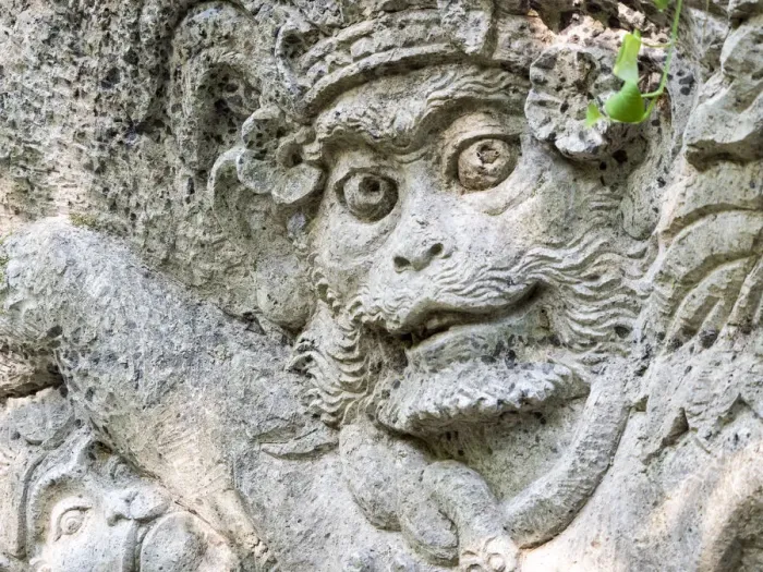 Framed Print : Indonesia, Bali, Ubud. Statue in Pura Tirta Empul temple Framed Print : Indonesia, Bali, Ubud. Statue in Pura Tirta Empul temple
