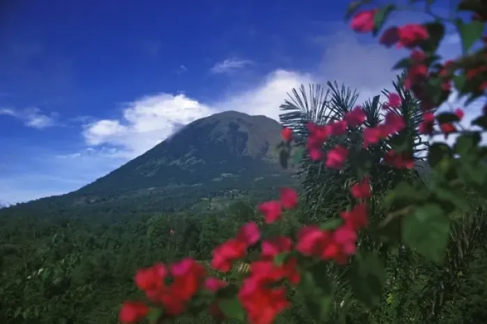 Framed Print : Indonesia, N. Sulawesi, Tomohon. Mt. Lokon Framed Print : Indonesia, N. Sulawesi, Tomohon. Mt. Lokon