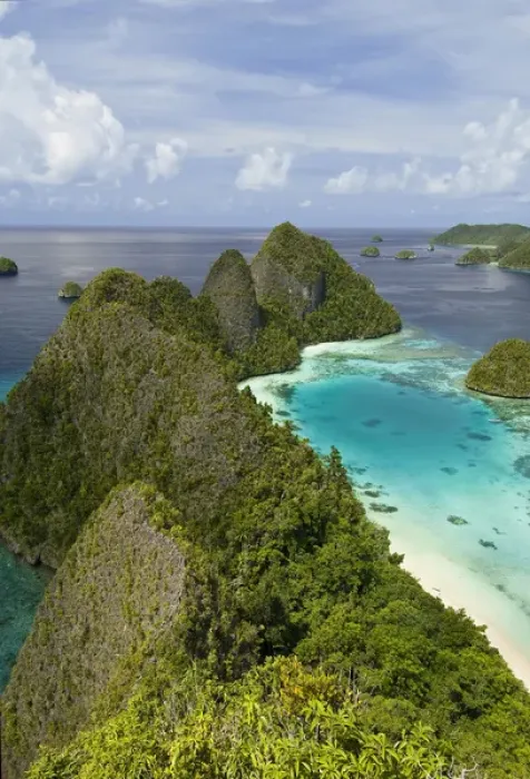 Framed Print : Indonesia, New Guinea Island, Raja Ampat. Scenic of islands covered with vegetation Framed Print : Indonesia, New Guinea Island, Raja Ampat. Scenic of islands covered with vegetation