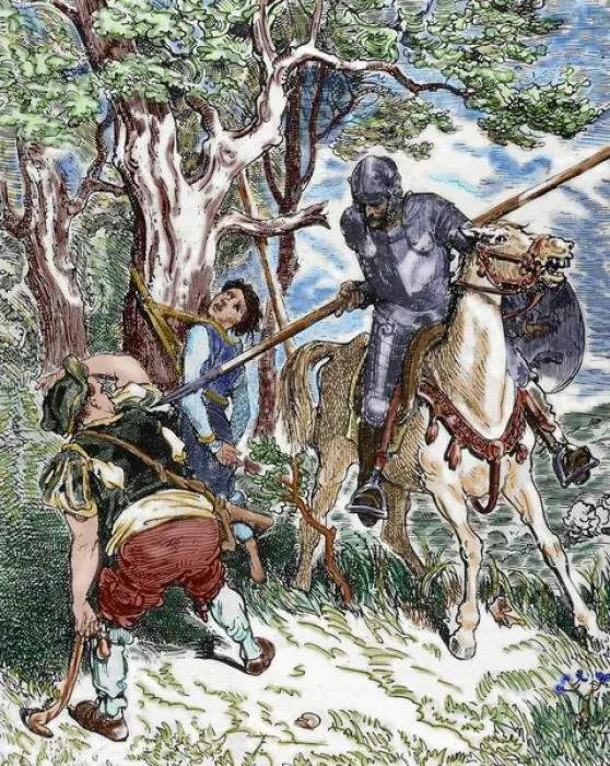 Framed Print : The Ingenious Hidalgo Don Quixote of La Mancha by Spanish writer Miguel de Cervantes (1547-1616) Framed Print : The Ingenious Hidalgo Don Quixote of La Mancha by Spanish writer Miguel de Cervantes (1547-1616)