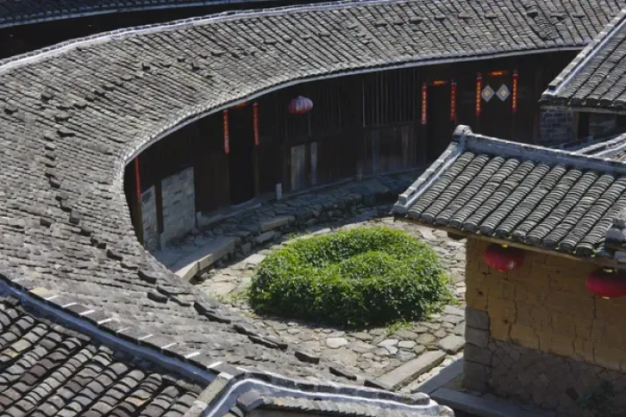 Framed Print : Inside Yuqing Tulou in Chuxi Tulou Cluster, UNESCO World Heritage site, Yongding Framed Print : Inside Yuqing Tulou in Chuxi Tulou Cluster, UNESCO World Heritage site, Yongding
