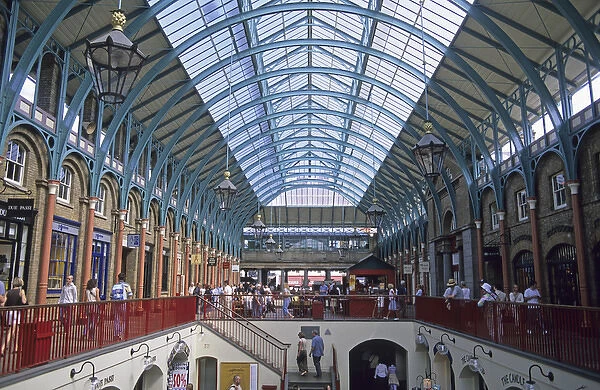 Interior of the Covent Garden Market in London, England