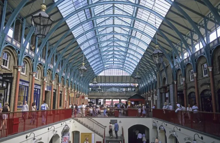 Framed Print : Interior of the Covent Garden Market in London, England