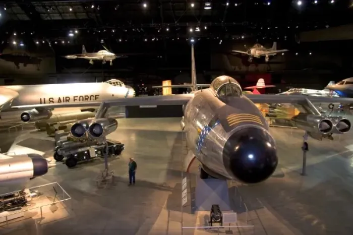 Framed Print : Interior image of the United States Air Force Museum on Wright Patterson Air Force Base at Dayton