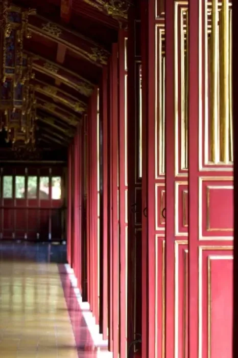 Framed Print : Interior of the Imperial Temple at the Imperial Citadel of Hue, Vietnam