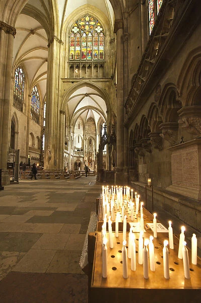 Interior of St. Peters Catherdral in Regensburg, Germany