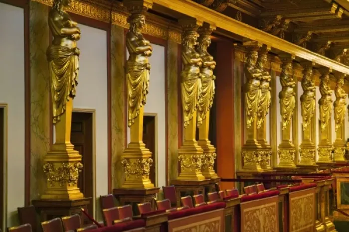 Framed Print : Interior of Viennese Concert Hall, Vienna, Austria Framed Print : Interior of Viennese Concert Hall, Vienna, Austria