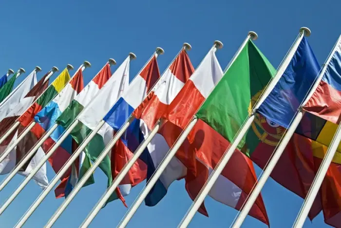 Framed Print : International Flags Framed Print : International Flags