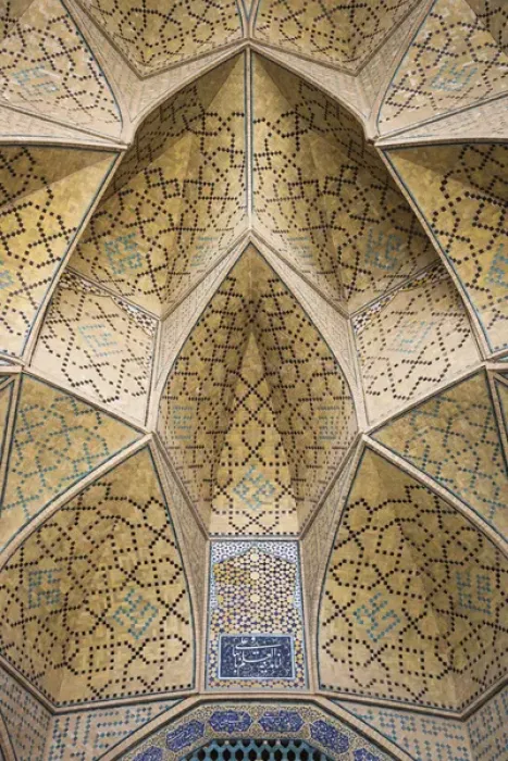 Framed Print : Iran, Central Iran, Esfahan, Jameh Mosque, interior detail Framed Print : Iran, Central Iran, Esfahan, Jameh Mosque, interior detail