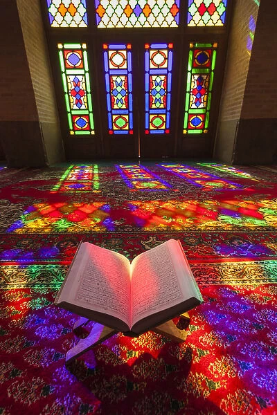 Iran, Central Iran, Shiraz, Nasir-al Molk Mosque, Holy Quran