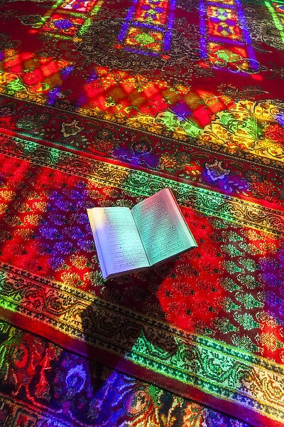 Iran, Central Iran, Shiraz, Nasir-al Molk Mosque, Holy Quran