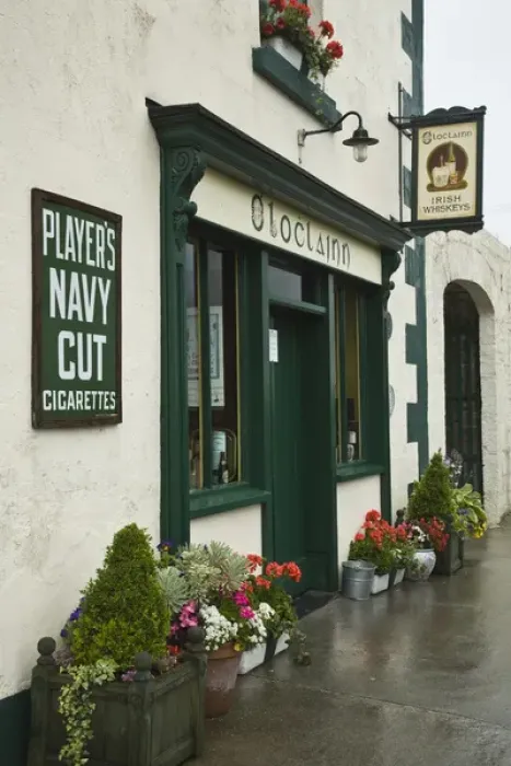 Framed Print : Ireland, Ballyvaughan. Cloclainn, a pub in town Framed Print : Ireland, Ballyvaughan. Cloclainn, a pub in town