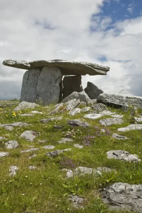 Framed Print : Ireland, The Burren. The Poulnabrone Stones Framed Print : Ireland, The Burren. The Poulnabrone Stones