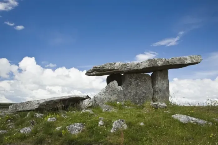 Framed Print : Ireland, The Burren. The Poulnabrone Stones