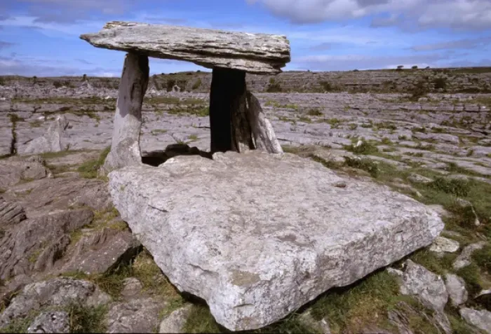 Framed Print : Ireland, Co Clare, Poulnabrone Dolmen, The Burren Framed Print : Ireland, Co Clare, Poulnabrone Dolmen, The Burren