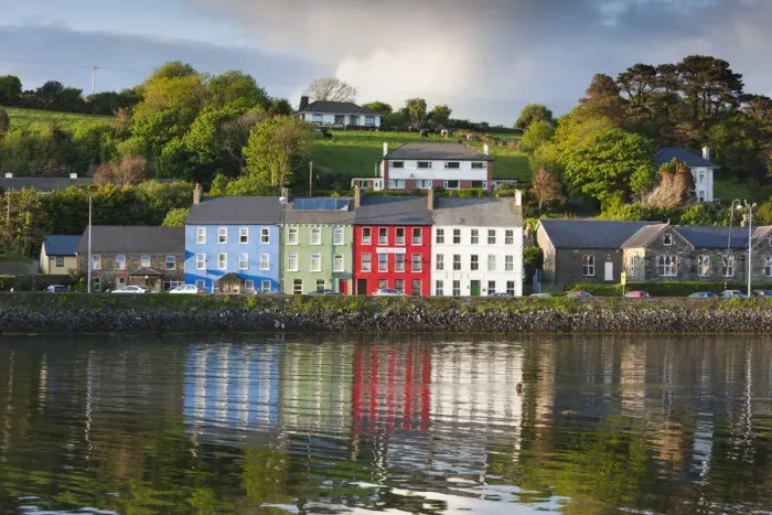 Framed Print : Ireland, County Cork, Bantry, harbor view, sunset