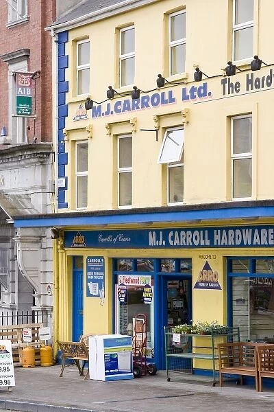 Ireland, County Kerry, Listowel, storefronts