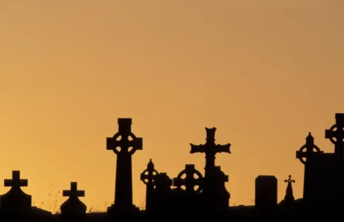 Framed Print : Ireland, County Mayo. Aghagower cemetery Framed Print : Ireland, County Mayo. Aghagower cemetery