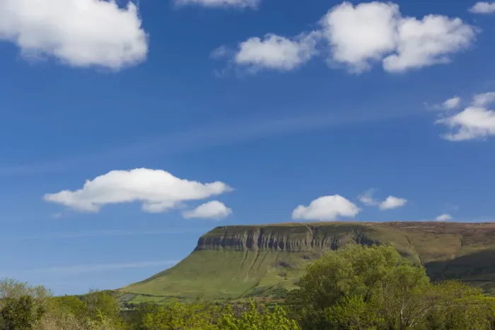 Framed Print : Ireland, County Sligo, Drumcliff, Benbulben Mountain