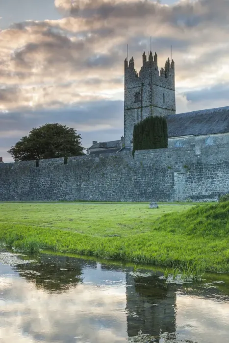 Framed Print : Ireland, County Tipperary, Fethard, town walls, dusk Framed Print : Ireland, County Tipperary, Fethard, town walls, dusk