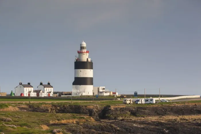 Framed Print : Ireland, County Wexford, Hook Peninsula, Hook Head, Hook Head LIghthouse, sunset