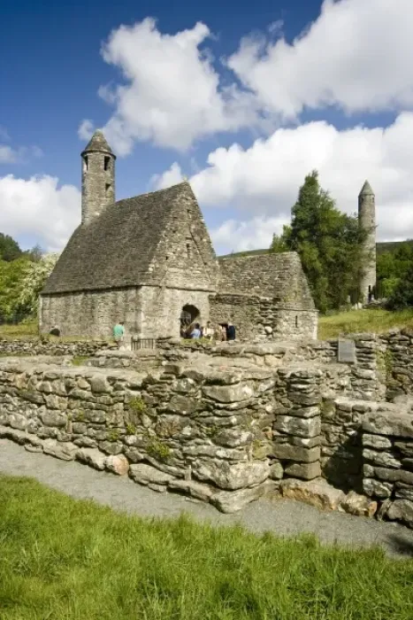 Framed Print : Ireland, County Wicklow, St. Kevins Church (11th century) at Glendalough ancient