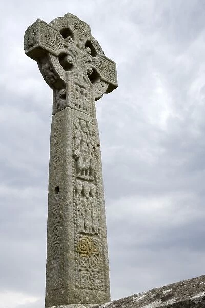 Ireland, Drumcliffe. The High Cross dating from the 9th century