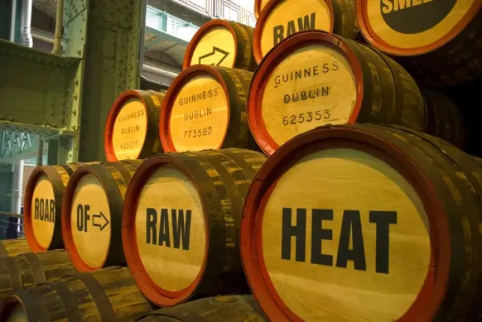 Framed Print : IRELAND, Dublin. Guinness Storehouse. Beer barrels Framed Print : IRELAND, Dublin. Guinness Storehouse. Beer barrels