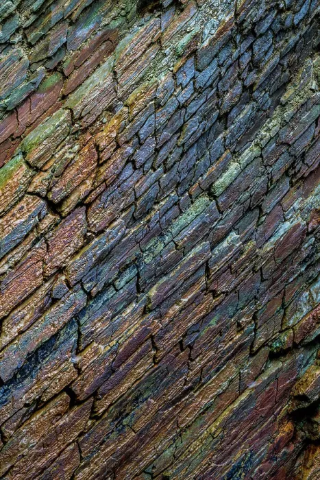 Framed Print : Ireland, Ferriter's Cove. Close-up of rock face colors Framed Print : Ireland, Ferriter's Cove. Close-up of rock face colors