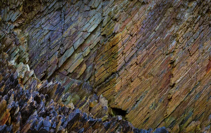 Framed Print : Ireland, Ferriter's Cove. Close-up of rock face colors Framed Print : Ireland, Ferriter's Cove. Close-up of rock face colors