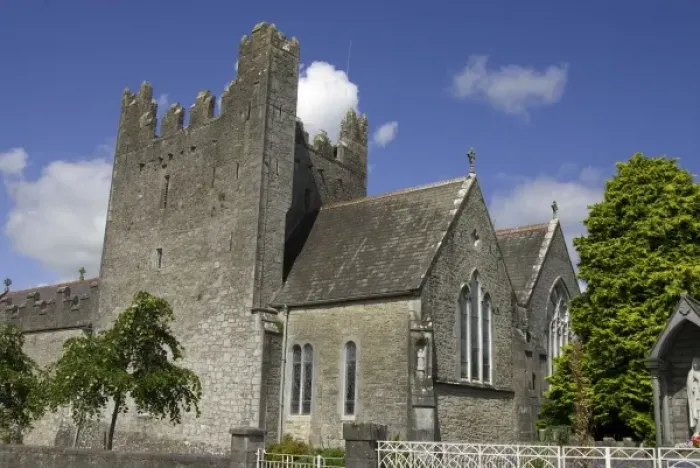 Framed Print : Ireland. Co Limerick. Adare. Stone Church