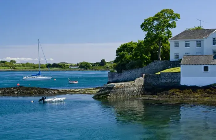 Framed Print : Ireland, lough, pleasure boats, tide Framed Print : Ireland, lough, pleasure boats, tide