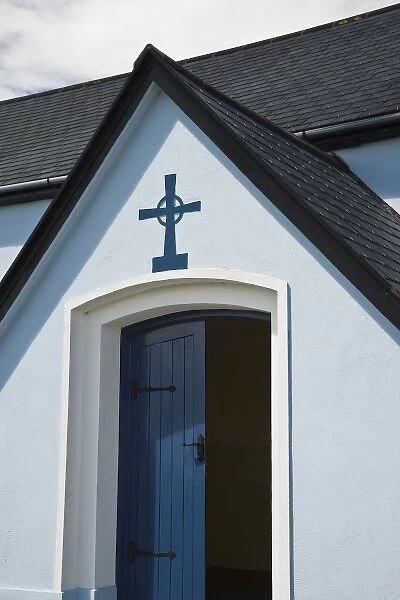 Ireland, Newfield. Church doorway