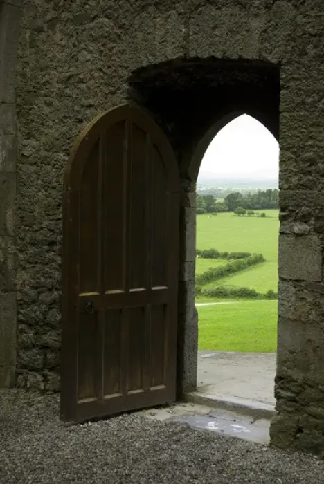 Framed Print : IRELAND, Tipperary, Cashel. Doorway, Rock of Cashel