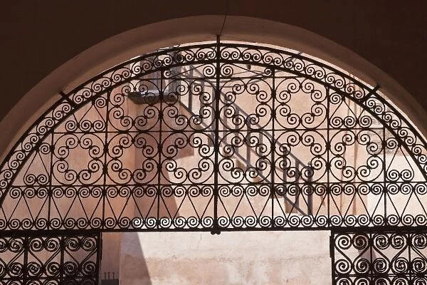 Iron gate detail, Rabat medina, Morocco