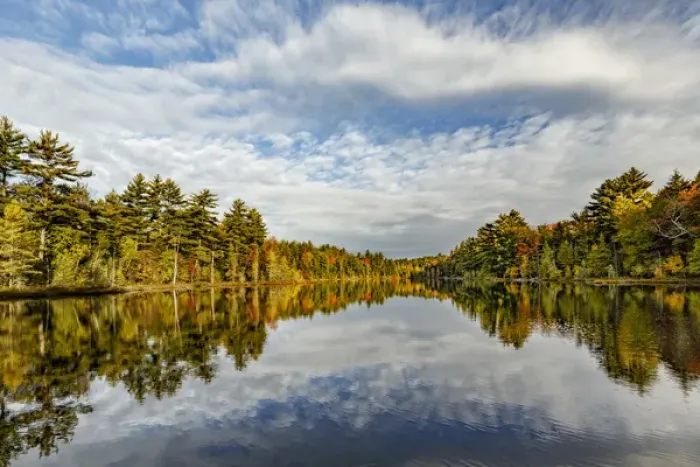 Framed Print : Irwin Lake, Hiawatha National Forest, Upper Peninsula of Michigan