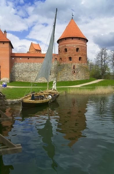 Island Castle by Lake Galve, Trakai, Lithuania
